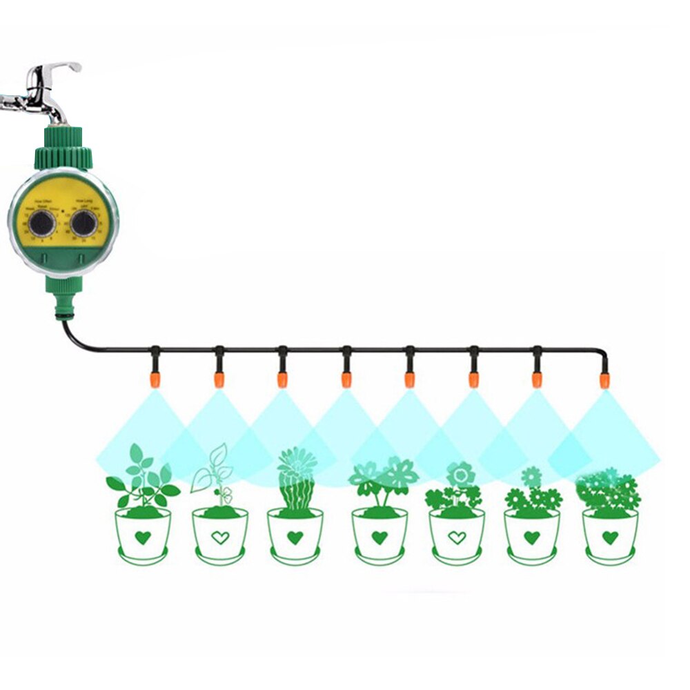 Automatic Electronic Multi-function Analogue Two Dial Timer Plastic Water Timer Valve Garden Watering Faucet Irrigation Timer