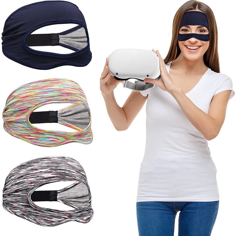 Verbesserte, schweißresistente vr-augenmaske, kompatibel mit dem oculus quest 1/2 headset, gesichtsaccessoire, interessant für verwandte