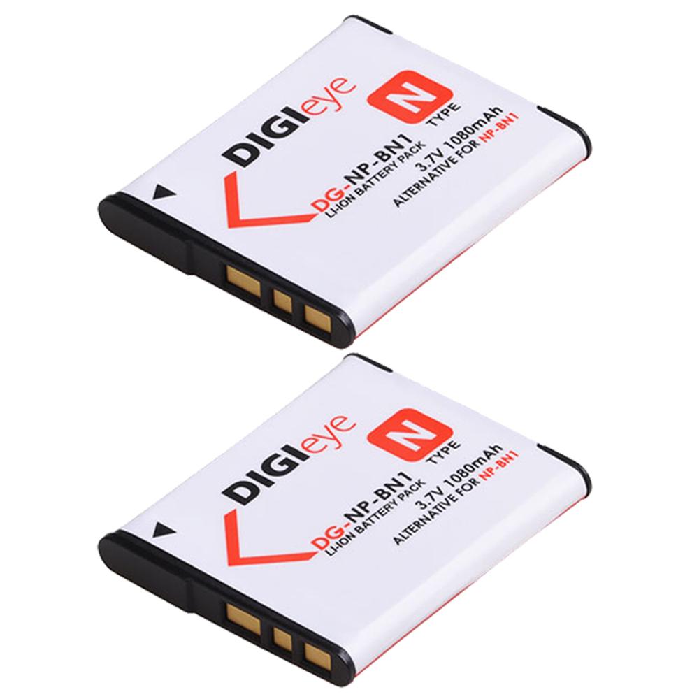 NP-BN1 NPBN1 NP BN1 Rechargeable Battery for Sony Cyber-Shot DSC QX10 QX100 DSC T99 T110 TF1 TX5 TX7 TX9 TX10: 2 batteries