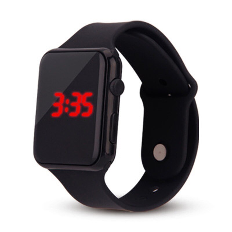 Reloj Digital LED para niños , reloj cuadrado de silicona con estilo, reloj electrónico deportivo, relojes para niños