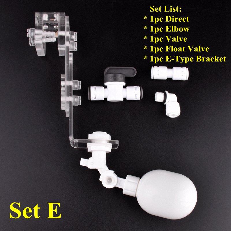 1/4 "6,35mm Wasser Spender Ball Schwimmer Ventil einstellen Aquarium Panzer Automatische Wasser Nachfüllen Adapter Einstellbare Höer Schwimmer ventil: Blau