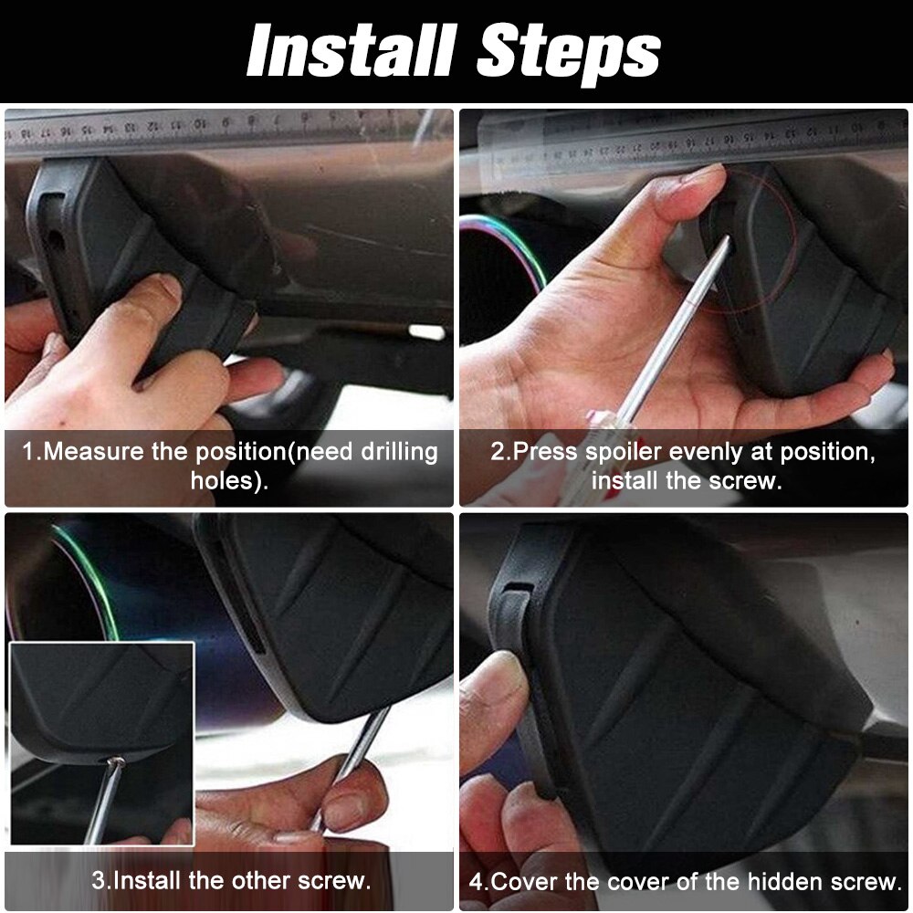 1PCS Universal Car Rear Bumper Diffuser Car Back Bumper Spoiler Splitter Car-Styling Car Accessories