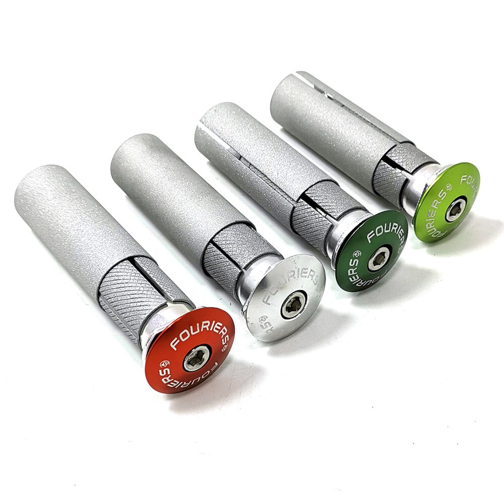 Fouriers Alluminum alloy Headset Expander Plug Stem Top Cap For 28.6mm 1 1/8" Steerer Carbon Fork Headsets Bicycle expander