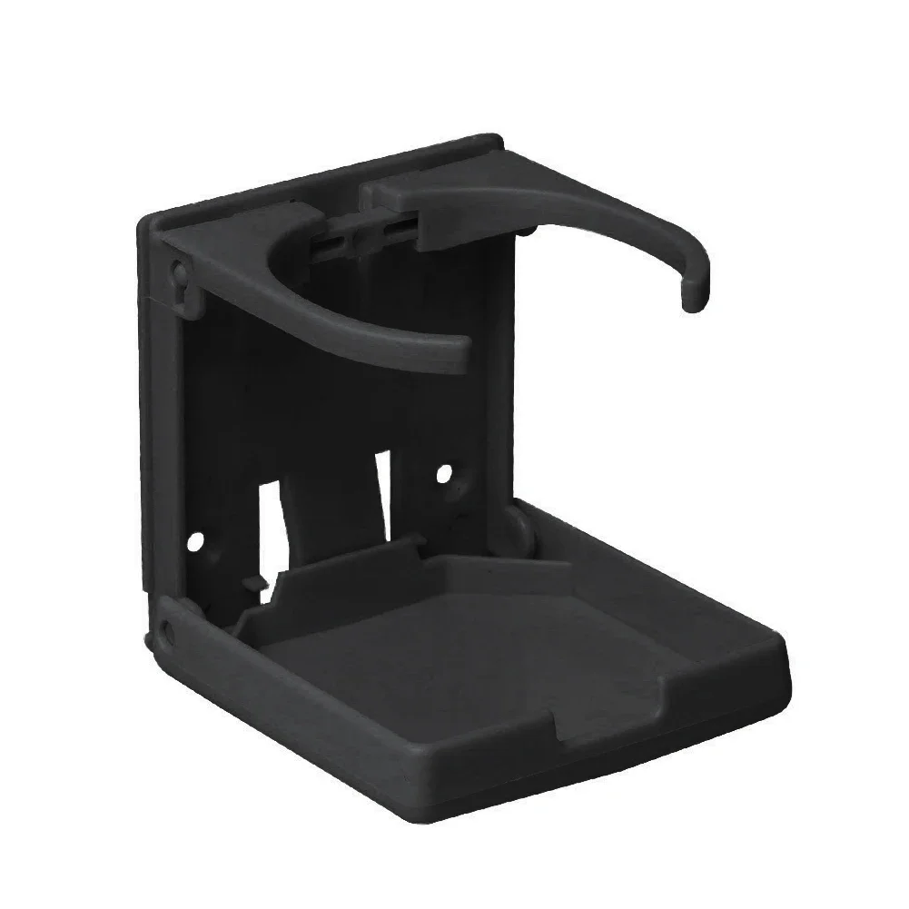 Suporte universal ajustável para bebidas, pode carro, dobrável, bandeja, garrafa de água, para carro, caminhão, barco, van, suv: Preto