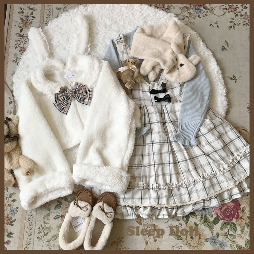 Manteau Lolita gothique pour fille, veste lolita d&#39;hiver, tenue douce, garde au , style collégien, top à la