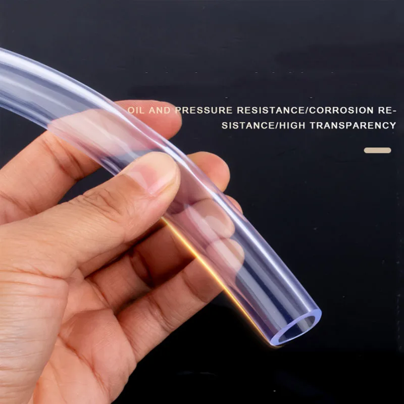 1-40m gjennomsiktige pvc-plastslanger fleksibelt vannpumperør  id 2mm 3mm 4mm 5mm 6mm 7mm 9mm 12mm 16mm 19mm