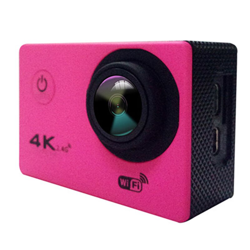 Full HD Waterproof Camera with 170 Degree Wide-angle Lens Support Time-lapse Photo: Pink
