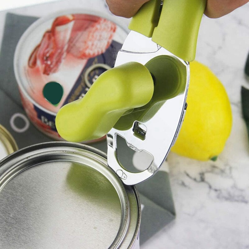 Handleiding Blikopener, roestvrij Staal 8Inch Handheld Multifunctionele Blikopeners 4In1-Kan Lifter/Flesopener/Jar Opener