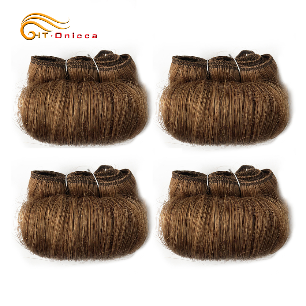 Tissage en lot malaisien naturel bouclé, produits capillaires courts, Extensions de cheveux ondulés, 4 pièces/lot: n ° 30