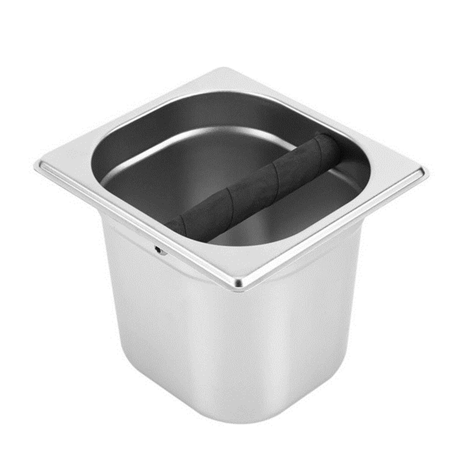 Portable Stainless Steel Coffee Box Espresso Grounds Waste Bucket Container Recycling Bucket Trash Coffee Powder Residue Box