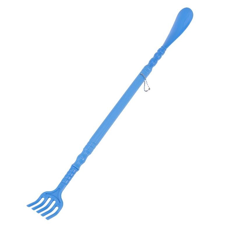 Tiges de Massage multifonctions en résine PP, 1 pièce, pour gratter le dos, griffe de Massage suspendue, corne de chaussure, lève-chaussures: Blue