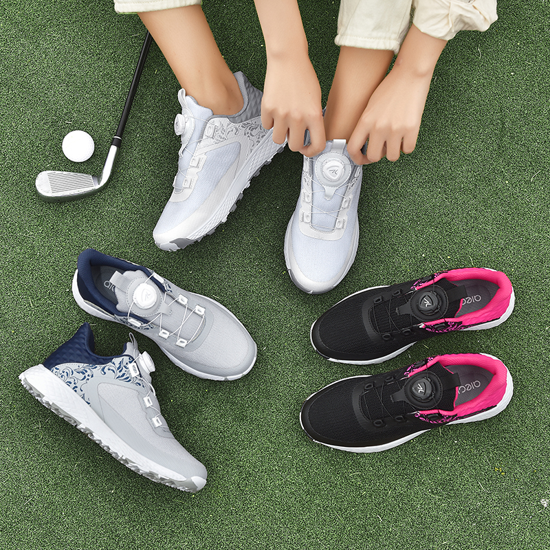 Zapatos de golf profesionales sin tachuelas para mujer, zapatos deportivos cómodos y transpirables ligeros, zapatos de entrenamiento