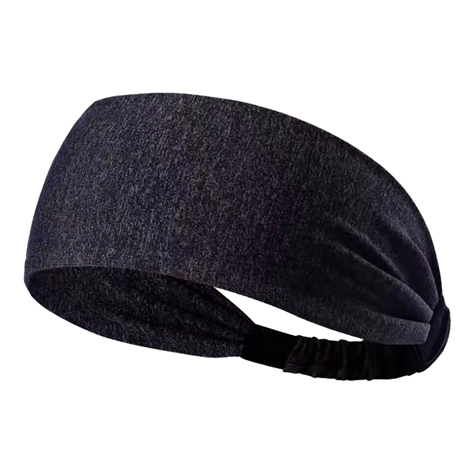 1Pc Hoofdband Vrouwen/Mannen Katoen Zweet Zweetband Hoofdband Yoga Gym Stretch Head Band Voor Sport Elasticiteit Zweet Bands sport Veiligheid: Black