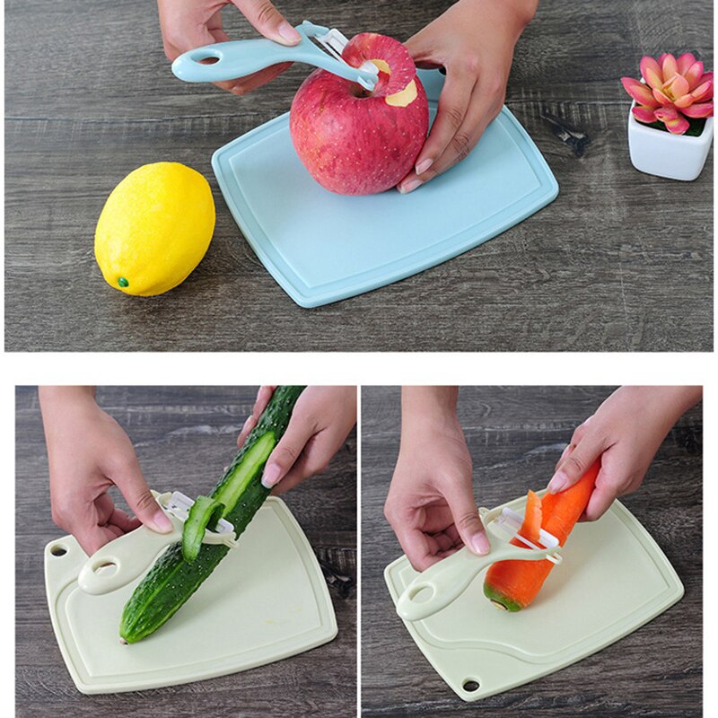 Groente-fruit dunschiller appel meloen wortel plakjes snijder aardappel rasp maatbeker pasta gereedschap schraapmes keuken plastic gadgets