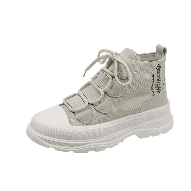 Kobiety wysokie buty płócienne kobieta platforma trampki nowi projektanci pomarańczowe buty marki Chunky Sneaker Ladies sznurowanie: 2 / 5.5