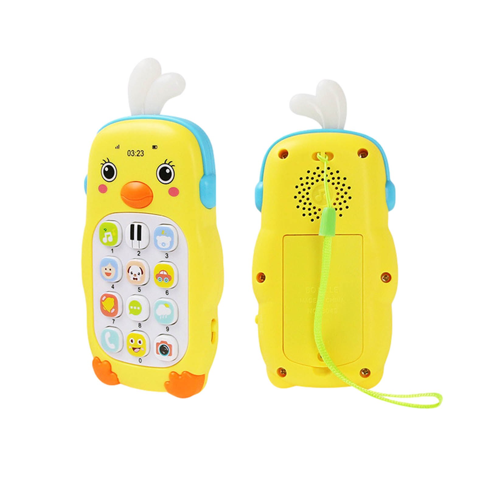 Baby Mobiele Telefoon Speelgoed Telefoon Muziek Sound Machine Voor Voor Kids Baby Vroege Educatief Mobiele Telefoon Elektronische Speelgoed: Yellow