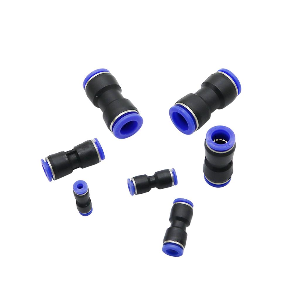 Air Pneumatic 4mm 6mm 8mm 10mm 12mm 14mm 16mm OD Hose Tube One Touch Push Into Straight Gas Connector Slip Lock Quick Coupling