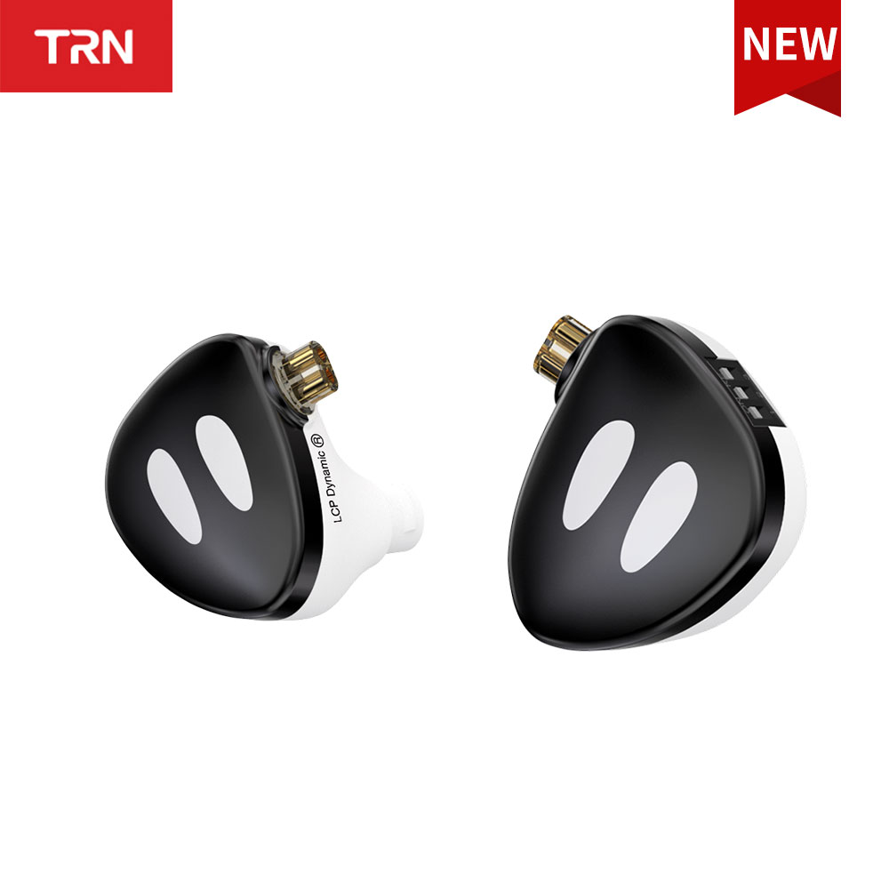 TRN ORCA 10mm dwukomorowy dynamiczny sterownik słuchawki hi-fi przewodowe słuchawki douszne z odłączany kabel dla muzyków audiofilów