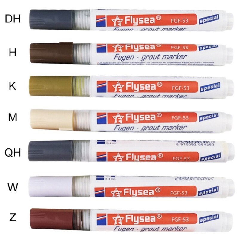 Gjutavvisare renare kakel vit märke reparation penna luckor allmänna påfyllning injekteringsbruk injekteringsdusch dusch badrum färg rengöringsmedel