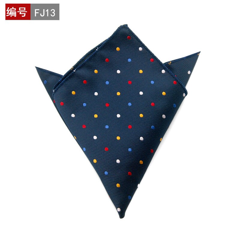 25*25cm polyester lommetørkle herre business dress floral lomme firkantet hankies klassisk rutete lomme håndkle: 13