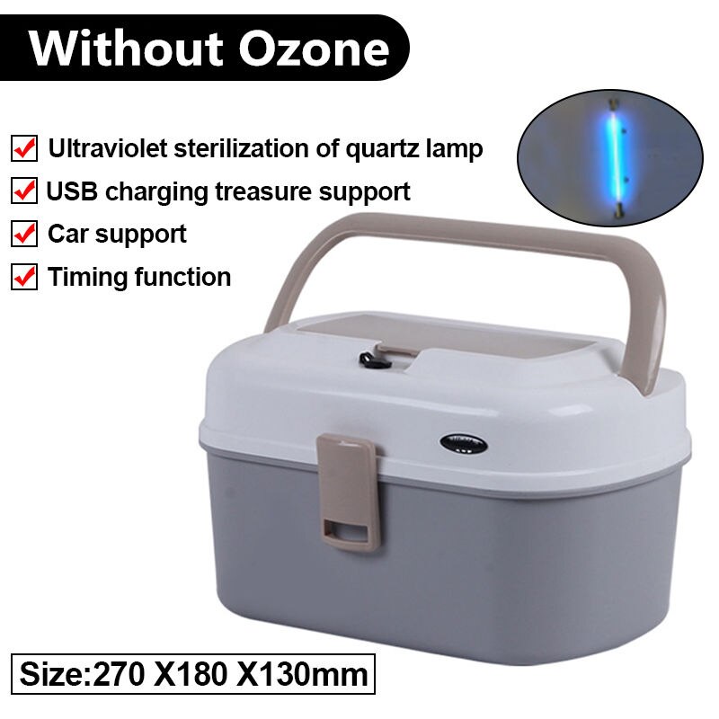Household Phone Clothes Sterilizer 5.5L Large Capacity UV Sterilizer Baby Bottle Clothing Disinfection Cabinet Sterilization Box: Without Ozone