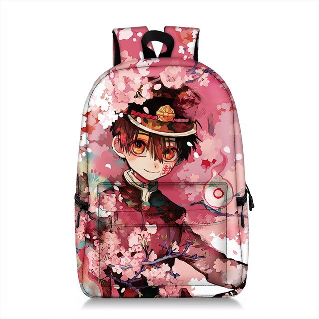 Mochila Wc-bound Jibaku Shounen Hanako-kun Zaino Capacità Sacchetto di Scuola Anime Bookbags Tela per il Maschio e Femmina gli studenti: 9