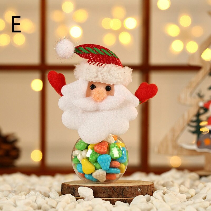 Christmas Candy Jar Christmas Mini Old Man Candy Jar Christmas Cartoon Candy Jar Does not include candy: E