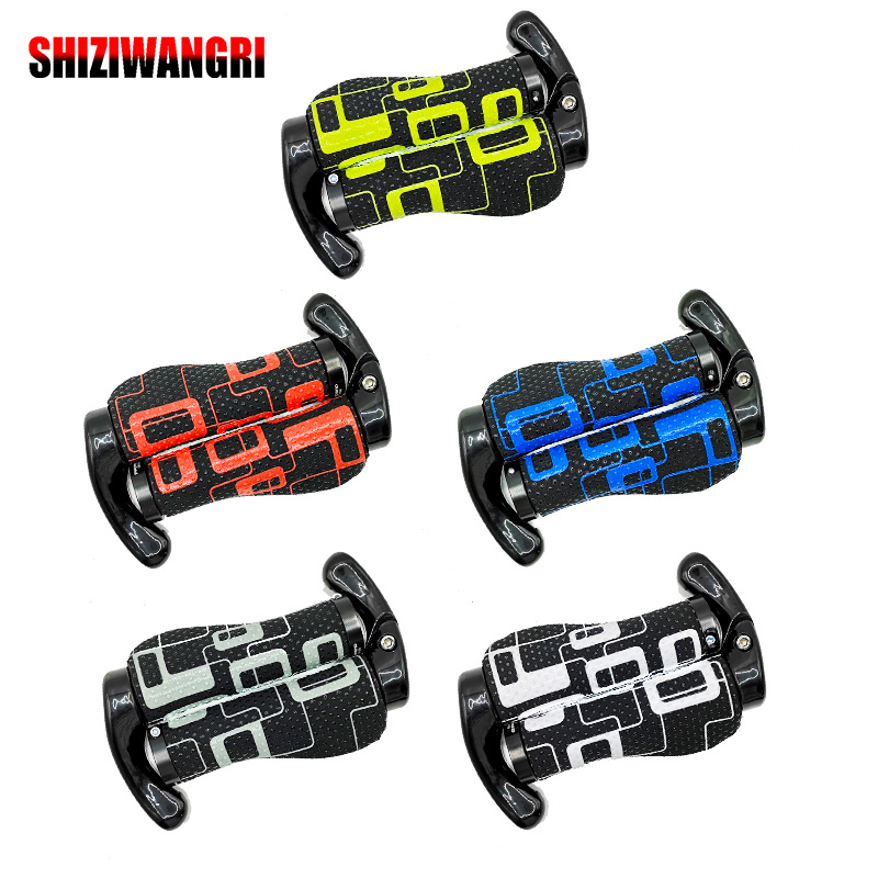 Promend-Manillar de fibra de ante para bicicleta de montaña, cubierta de manillar, manillar de bicicleta, extremo de barra, bloqueo de aluminio antideslizante, 1 par