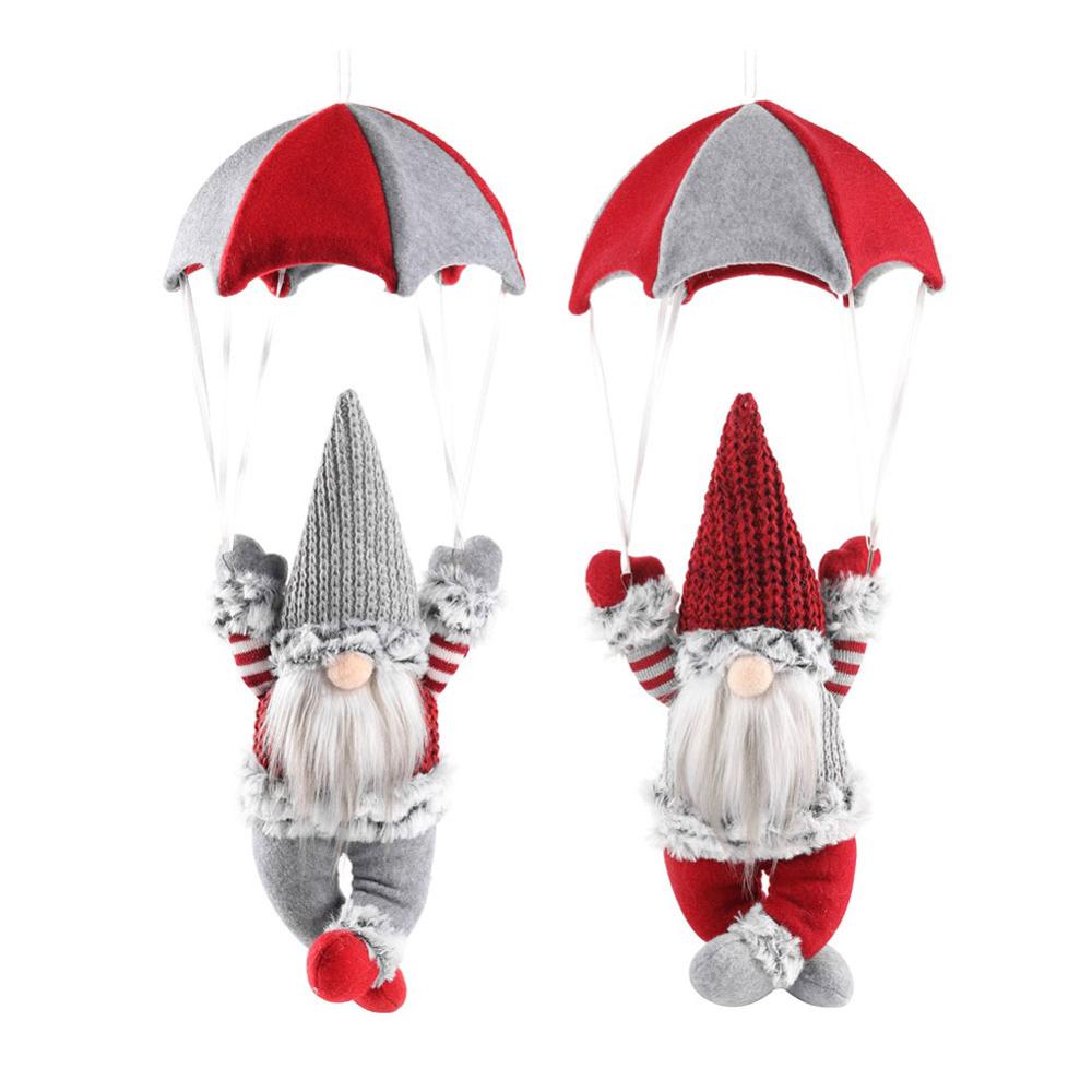 Christmas Home Ceiling Decorations Parachute 45cm Santa Claus Year Hanging Pendant Christmas Decoration Supplies Fast delive