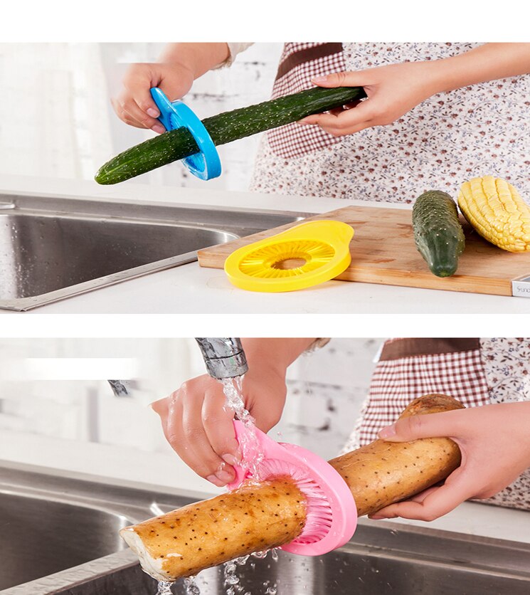 corn brush Multi-function portable Corn Brusher and Vegetable Scrubber corn silk brush non sticky easy clean