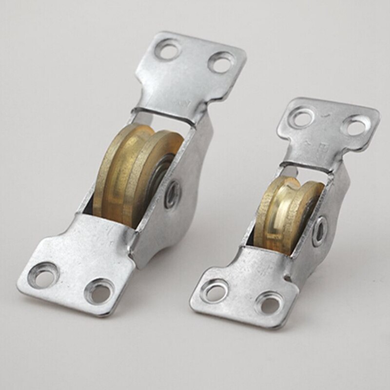 Sliding Door Roller Cabinet Copper Caster Wheel Pulley Runners For Wardrobe Window Furniture Hardware