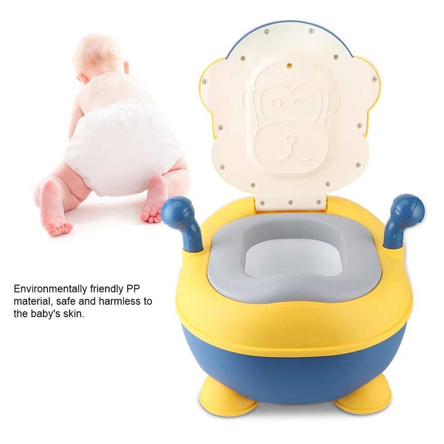 Children Toilet Seats Cartoon Children Potty Training Seats Portable Baby Toilet Bathroom Supply Yellow toilet