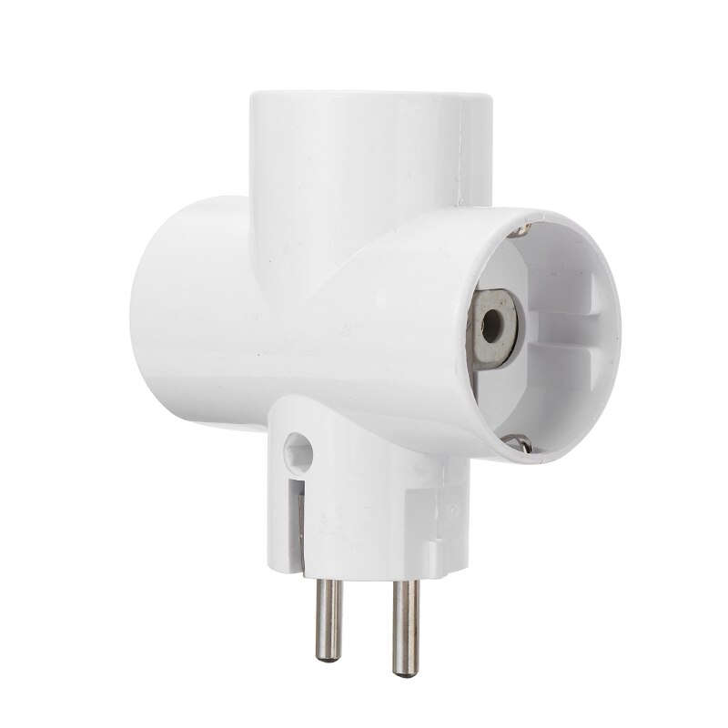 1Piece EU Standard Multi-plug 3-way Multiple Plug Socket Adapter Child Protection Multi-Function Power Conversion Plug