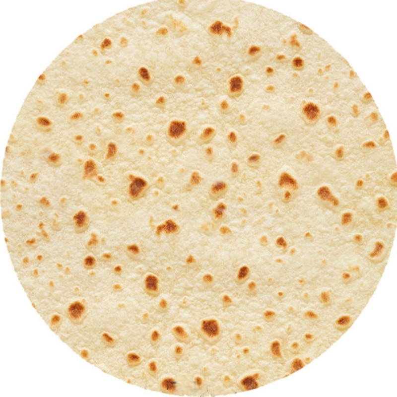 Sjovt rundt tæppe kunstigt mexicansk taco burrito tæppe nyhed flannel wrap tæppe til voksne børn babyer