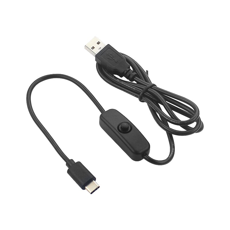 Geschikt Voor Raspberry Pi 4 B Power Kabel 5V 3A 1M Schakelaar Usb Kabel Netsnoer