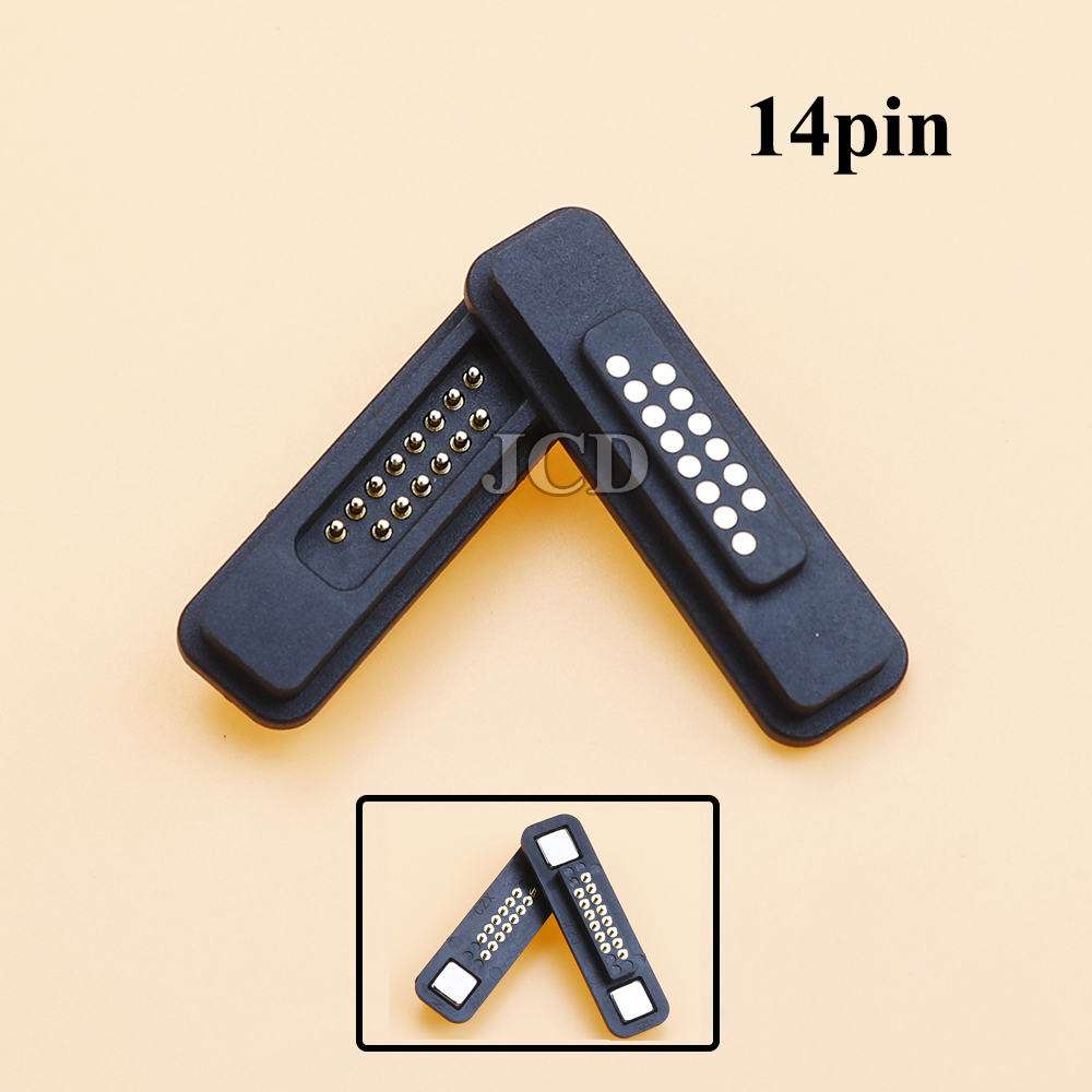 1Pair 13/14/15/16/17/18/19/20Pin Waterproof Magnetic Pogo Pin Connector 2A Male Female Pogopin Spring Loaded DC Power Socket: Red