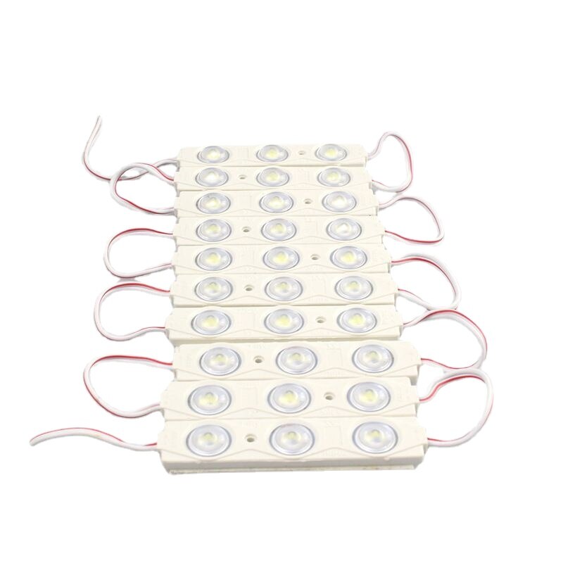 100 Stks/partij 12V Led Module 3 Leds 2835 Injectie Super Heldere Led Module Waterdicht Reclame Licht