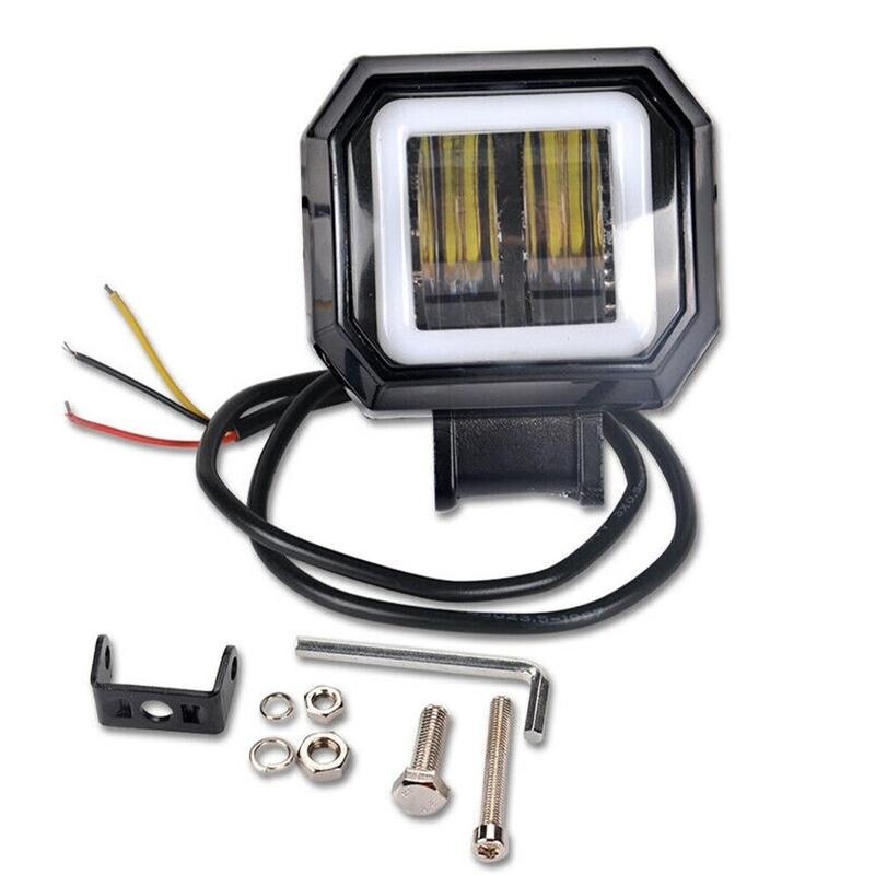 3 Inch Led Work Light Bar Frog Lamp Headlights Work Light For Suv Dsl Atv Suv Red Halo Off-road 4WD 12V 24V 6000K