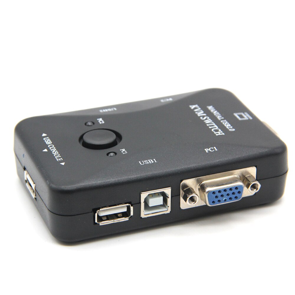 USB KVM Switch Switcher 2 Port VGA SVGA Switch Box USB 2.0 Mouse Keyboard 1920*1440 Switch box