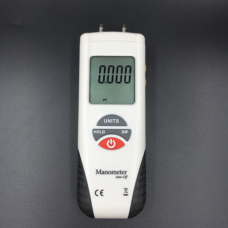 Digital Manometer Air Pressure Meter air pressure Differential Gauge High performance LCD 55H2O to +55H2O Data Hold