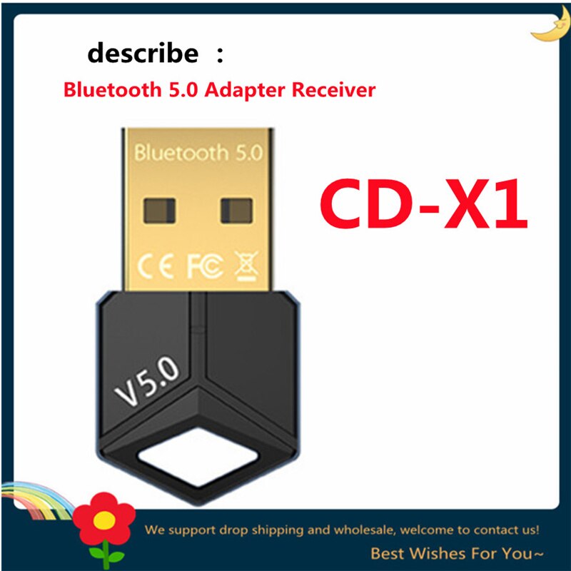 Wireless USB Bluetooth Adapter 5.0 for Computer Bluetooth Dongle USB Bluetooth PC Adapter Bluetooth Receiver Transmitter: Default Title