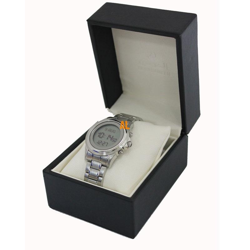 Azan Watch Islamic Qibla Watch With Prayer Compass Muslim Watch Best , Sliver 1pc