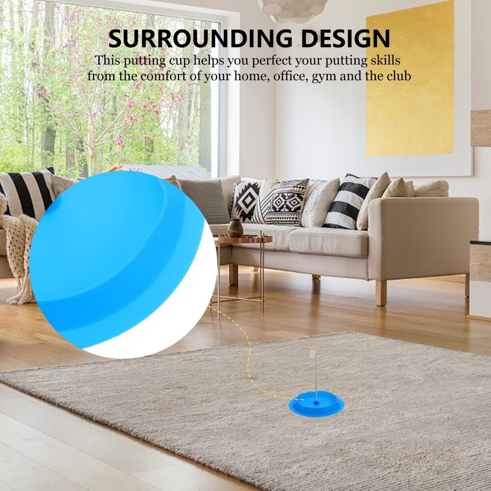 All-Direction Putting Cup Soft Silicone Practice Putter Hole for Indoor Outdoor