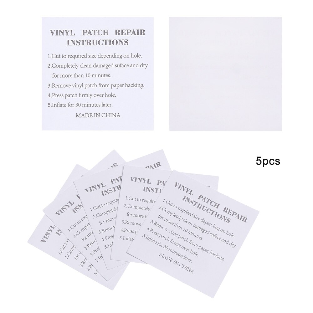 Parches de tela autoadhesivos transparentes impermeables de PVC, adhesivo de nailon, accesorios de parche, cinta de reparación, para tienda de campaña al aire libre, 5 uds.