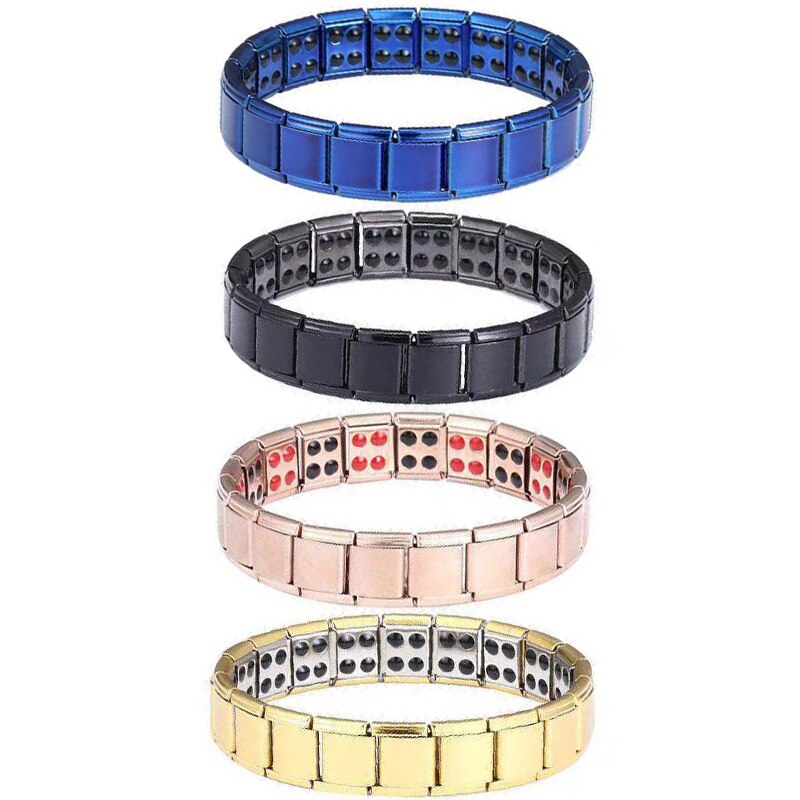 Rvs Magnetische Therapie Ketting Link Armband Fitness Gewichtsverlies Gezondheidszorg Energie Armband Sieraden Vriend