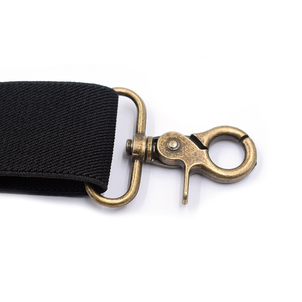 Vintage koukku henkselit miehille häät 3.5cm leveää x-musta raskas iso korkea säädettävä joustava housujen olkaimet olkaimet-musta