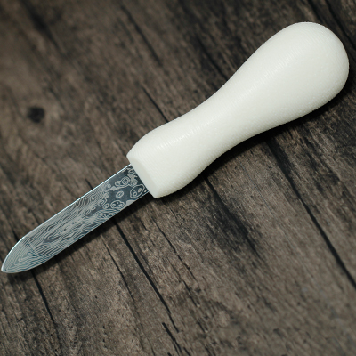 Cuchillo de acero inoxidable para cocina, utensilio de cocina multifunción con bordes afilados para abrir mariscos y conchas, 1 pieza: white Texture