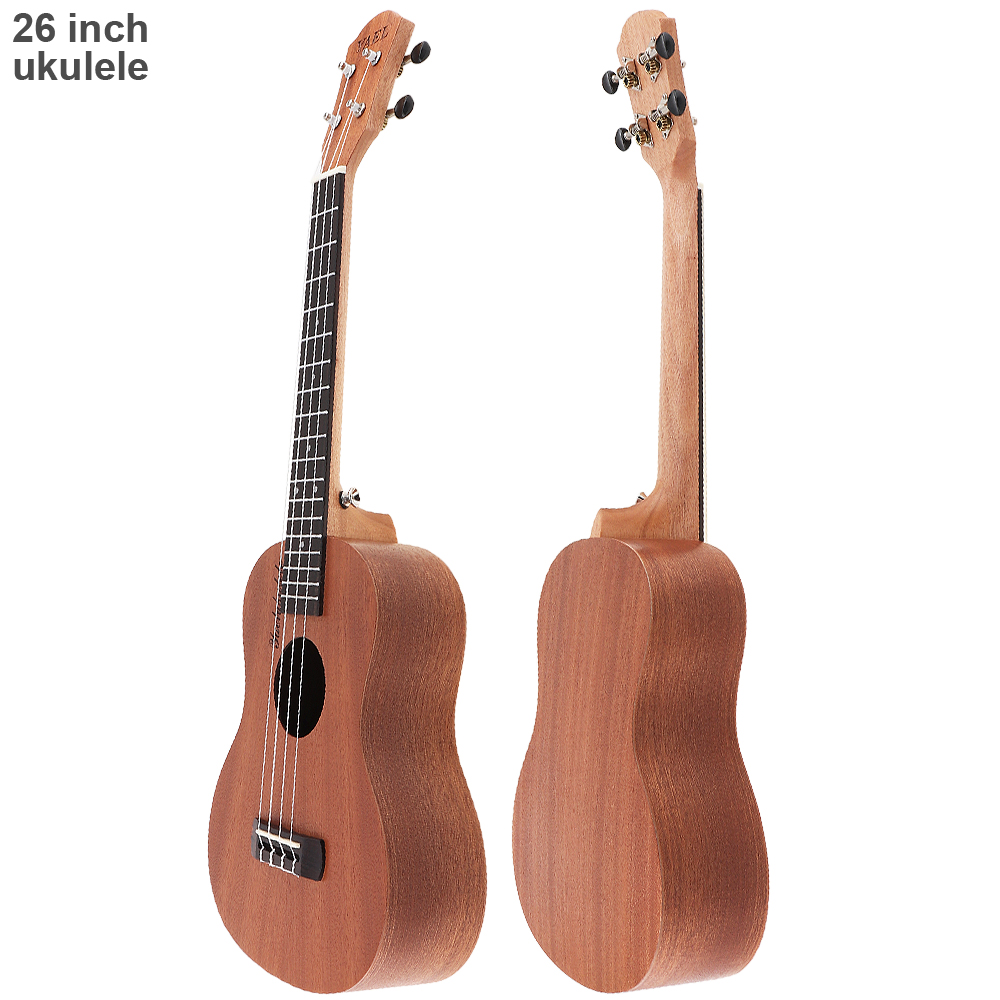 26 Inch 18 Fret Tenor Ukulele Acoustic Guitar Sapele Wood Ukelele Hawaii 4 String Guitar