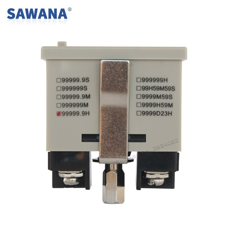 Ac100-240v timer cumulatieve uren geen spanning  dc 5-30v 99999.9h 99 h 59 m 59s 9999 d 23h slot sleutel 6 cijferige lcd-tellingen urenmeter