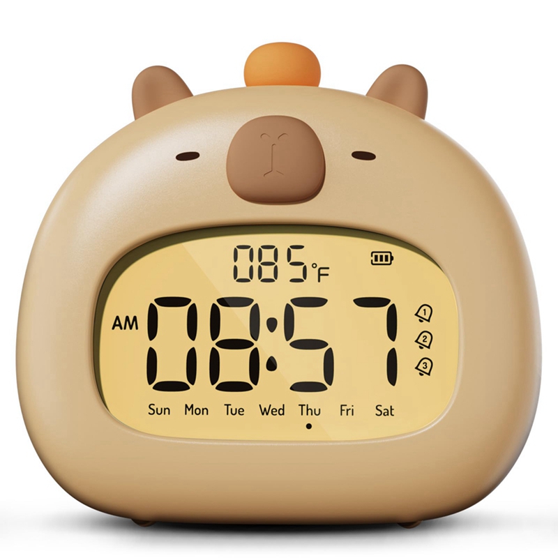 Capybara Alarm Clock For Kids, Ready To Rise Children's Sleep Trainer, Alarm Clock For Bedrooms 1PCS A